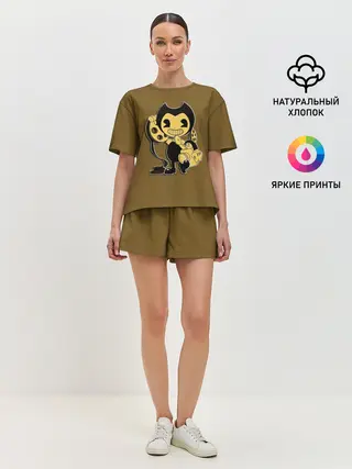 Женская пижама с шортами / Bendy And The Ink Machine