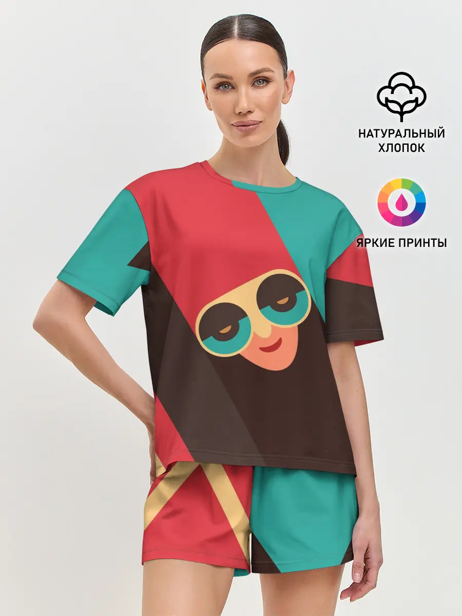 Женская пижама с шортами / RETDO FACE