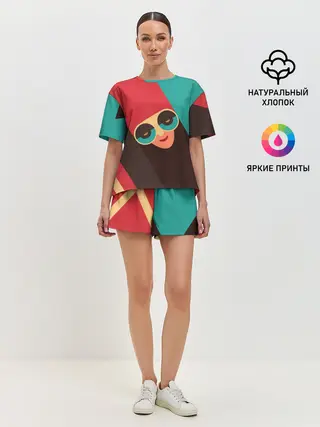 Женская пижама с шортами / RETDO FACE