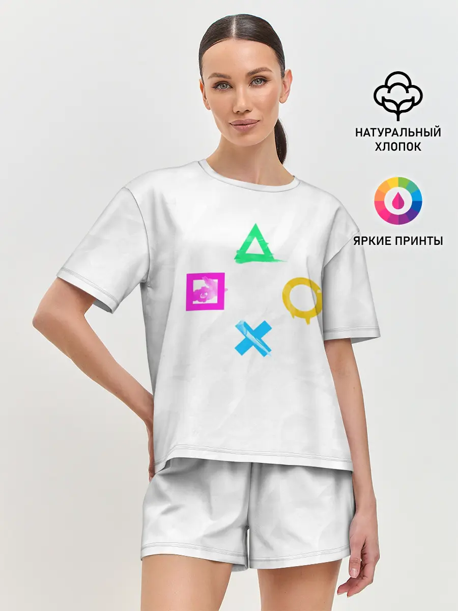 Женская пижама с шортами / GAMEPAD