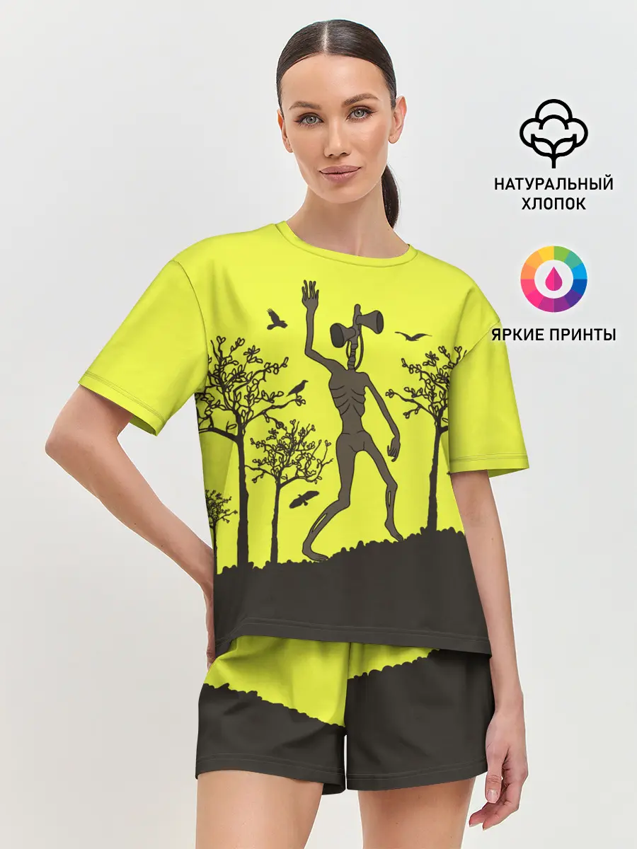 Женская пижама с шортами / Siren Head