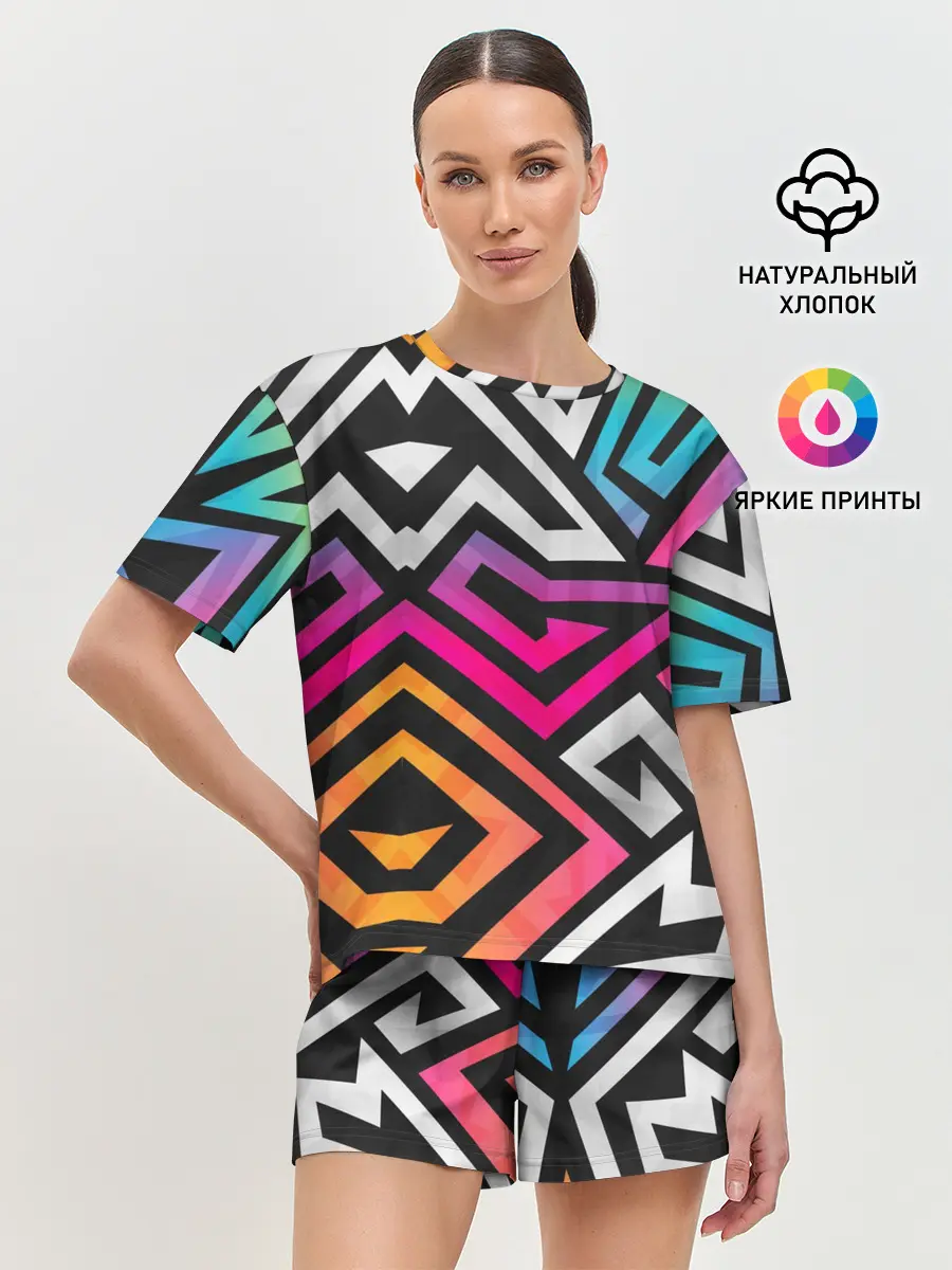 Женская пижама с шортами / GRAFFITY