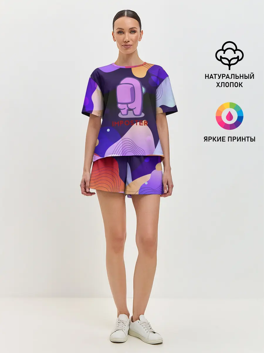 Женская пижама с шортами / AMONG US / IMPOSTOR.