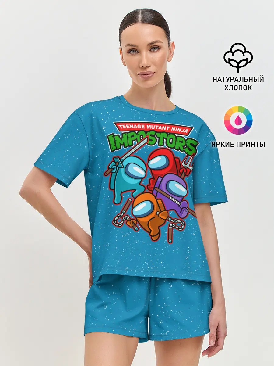 Женская пижама с шортами / Impostors Ninja