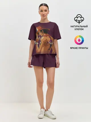 Женская пижама с шортами / One Piece. Портгас Д. Эйс