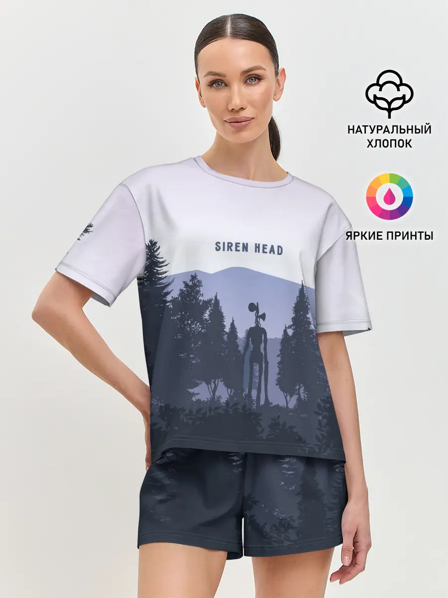 Женская пижама с шортами / Siren Head