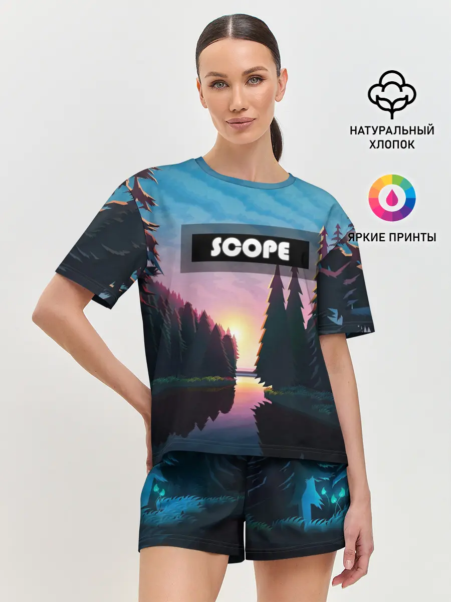 Женская пижама с шортами / SCOPE