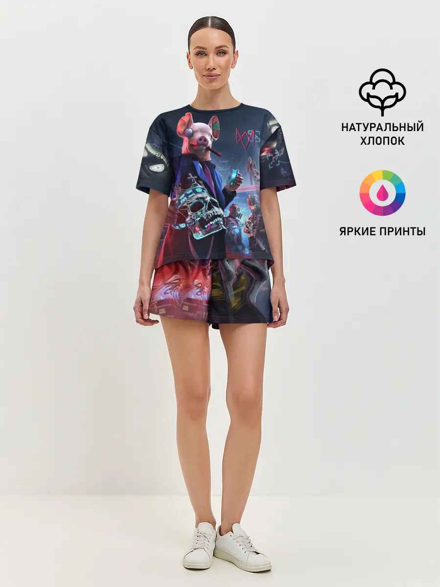 Женская пижама с шортами / Watch Dogs | Legion