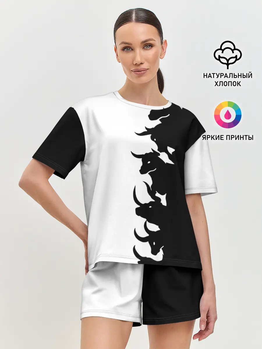 Женская пижама с шортами / Символ 2021 | Год Быка