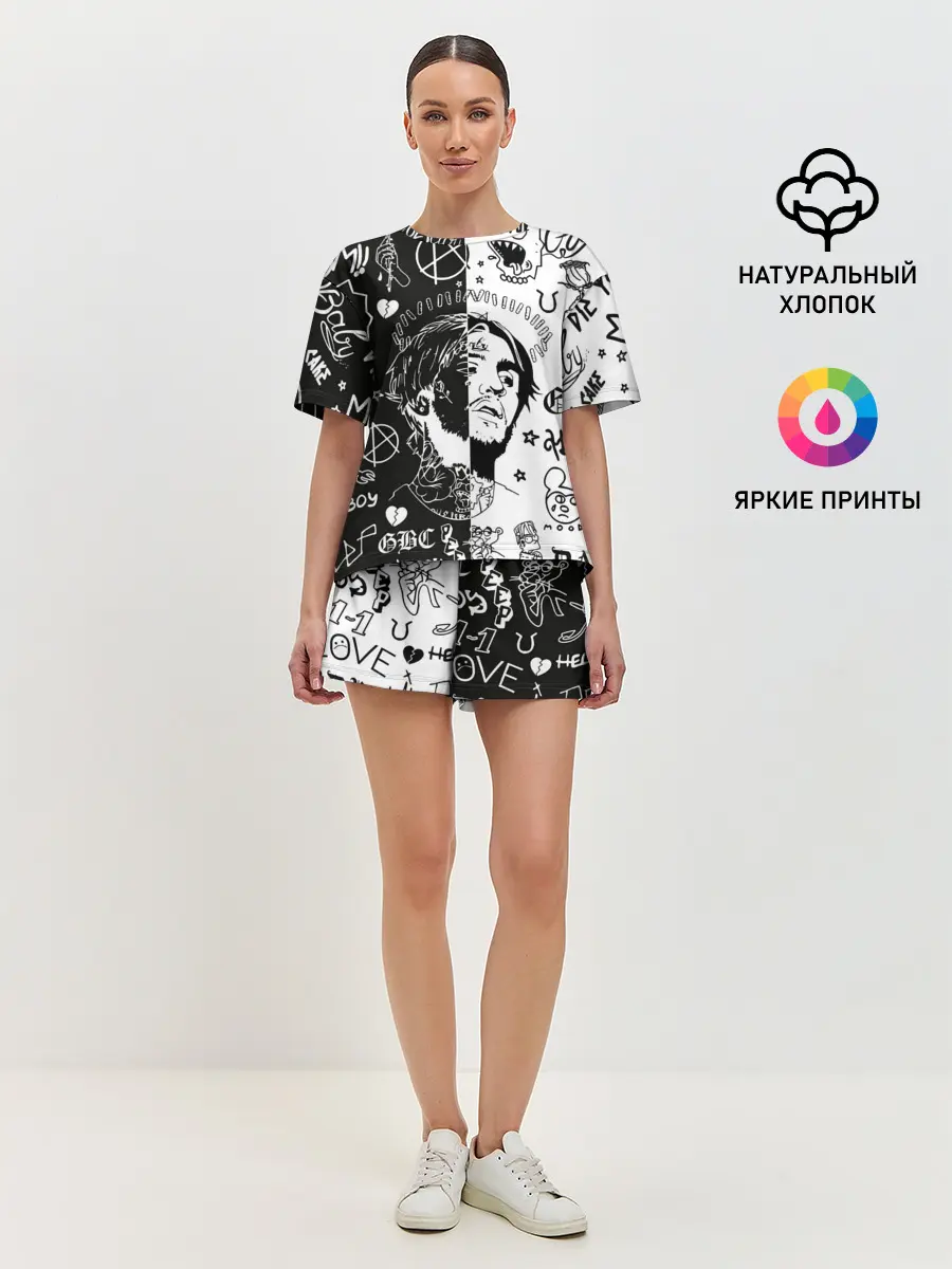 Женская пижама с шортами / LIL PEEP