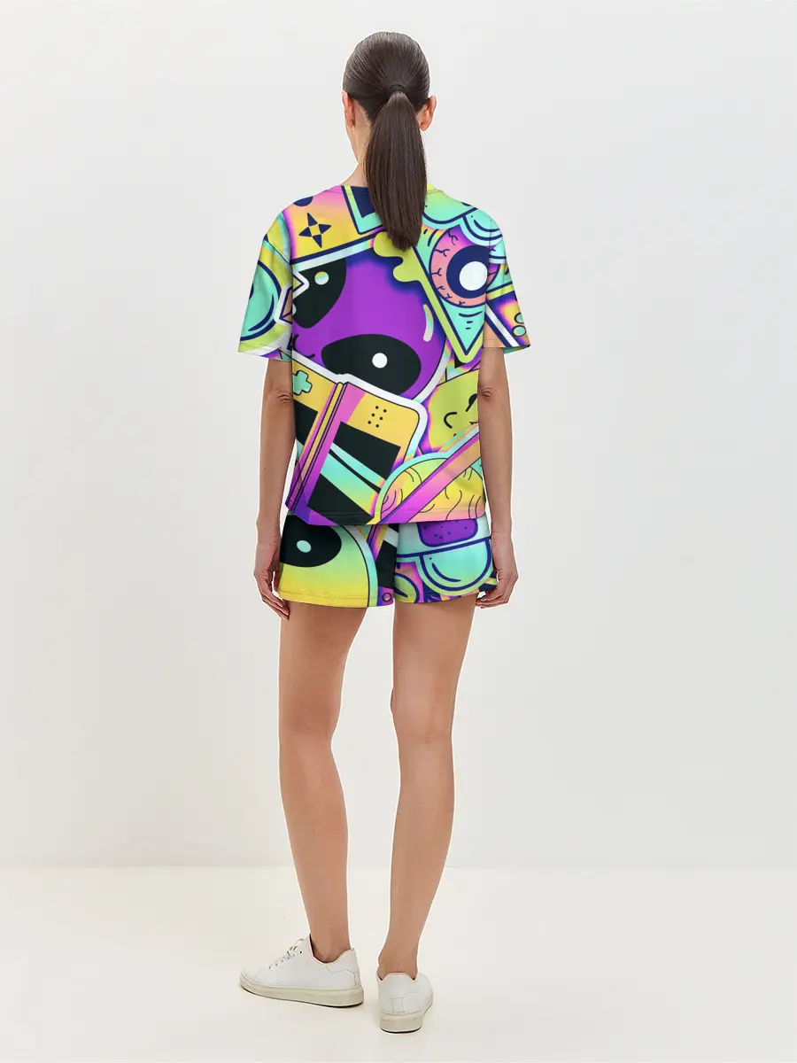 Женская пижама с шортами / Alien