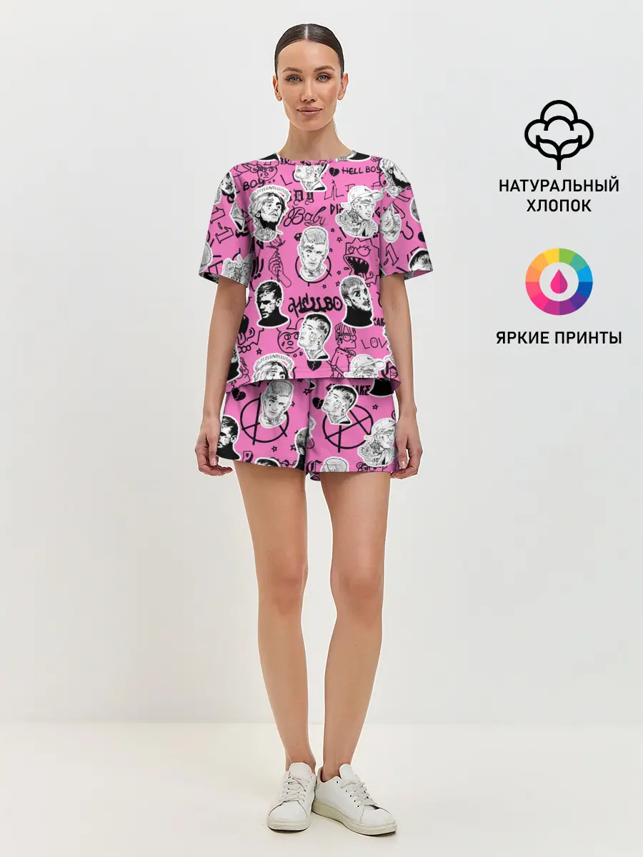 Женская пижама с шортами / LIL PEEP