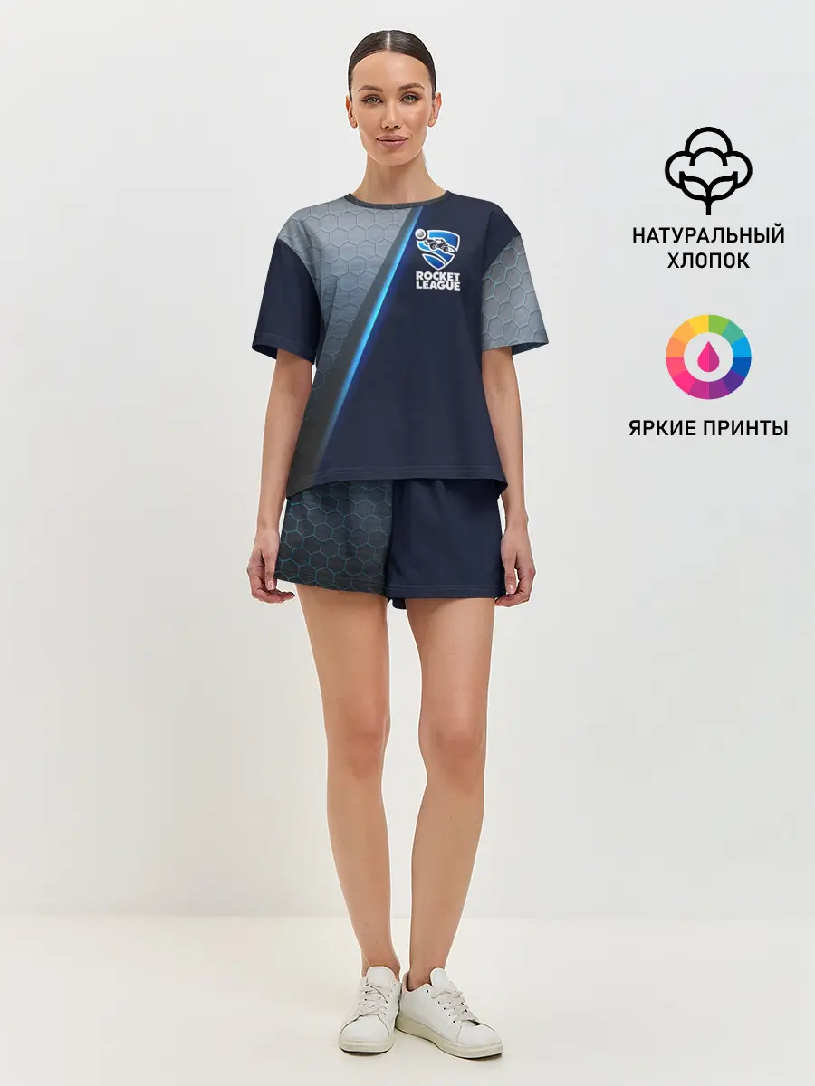 Женская пижама с шортами / ROCKET LEAGUE.