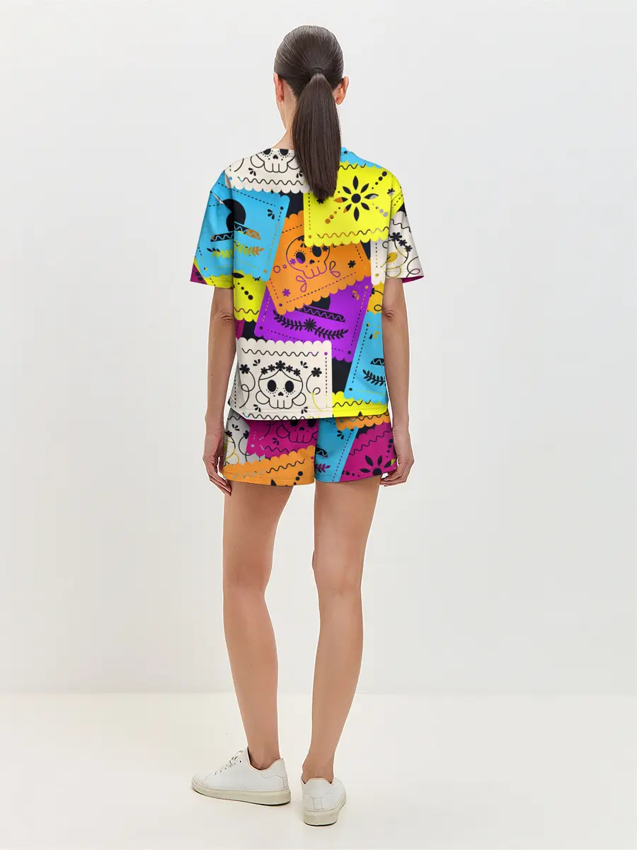 Женская пижама с шортами / Color pattern