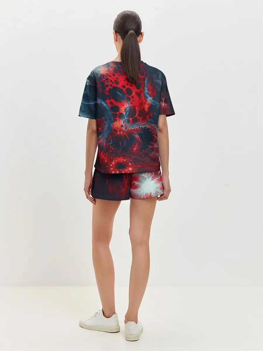 Женская пижама с шортами / Гигантский космический монстр