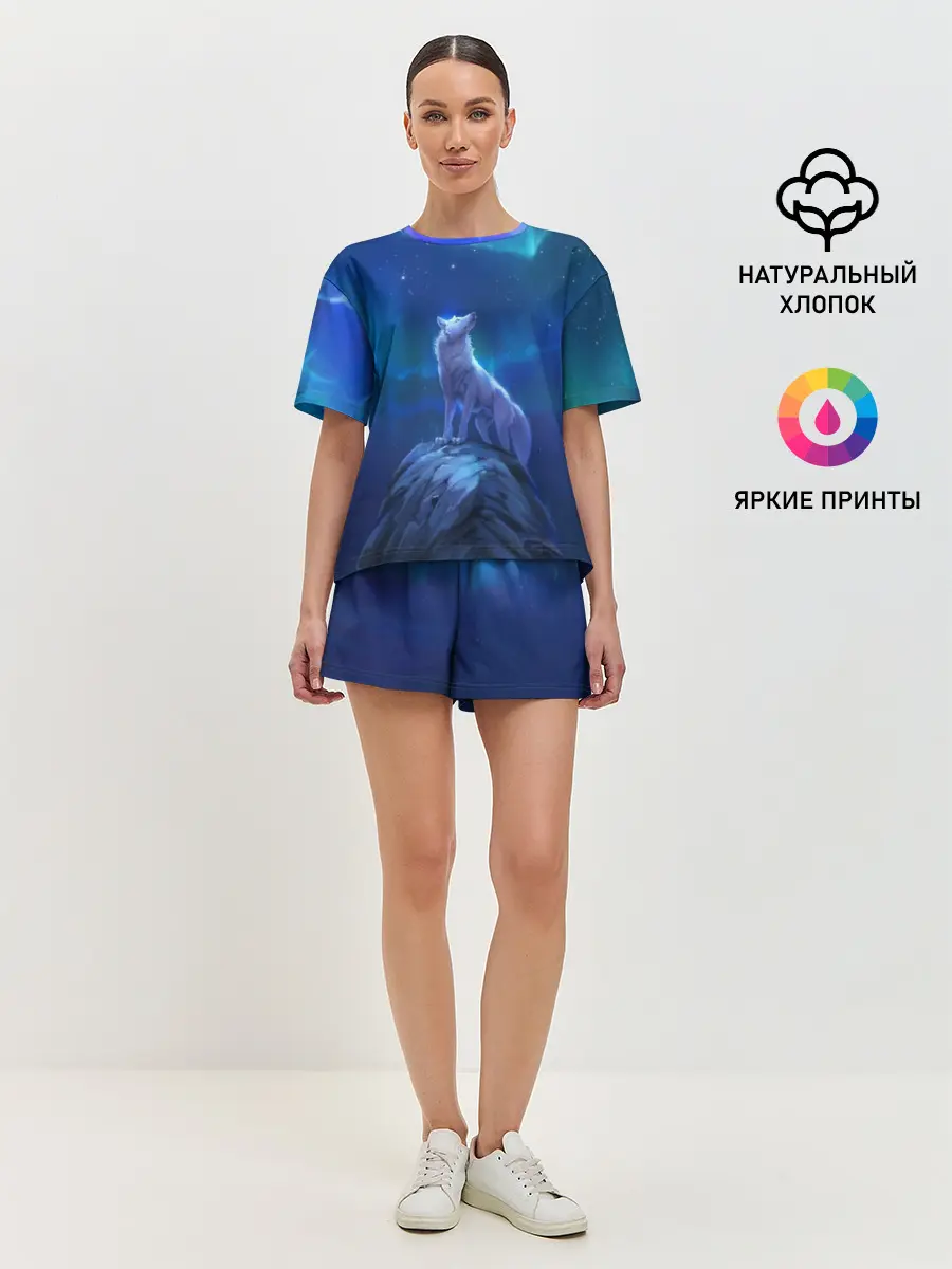 Женская пижама с шортами / Одинокий Волк