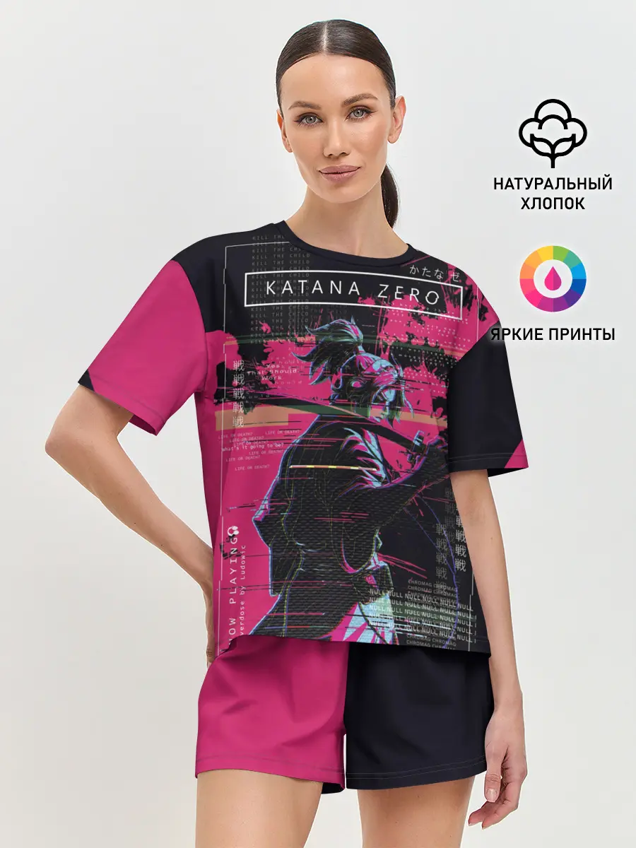 Женская пижама с шортами / Samurai KATANA ZERO