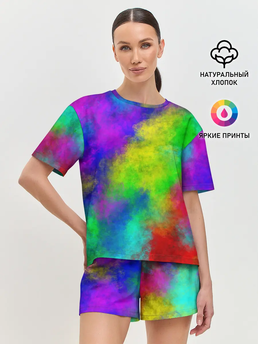 Женская пижама с шортами / Multicolored