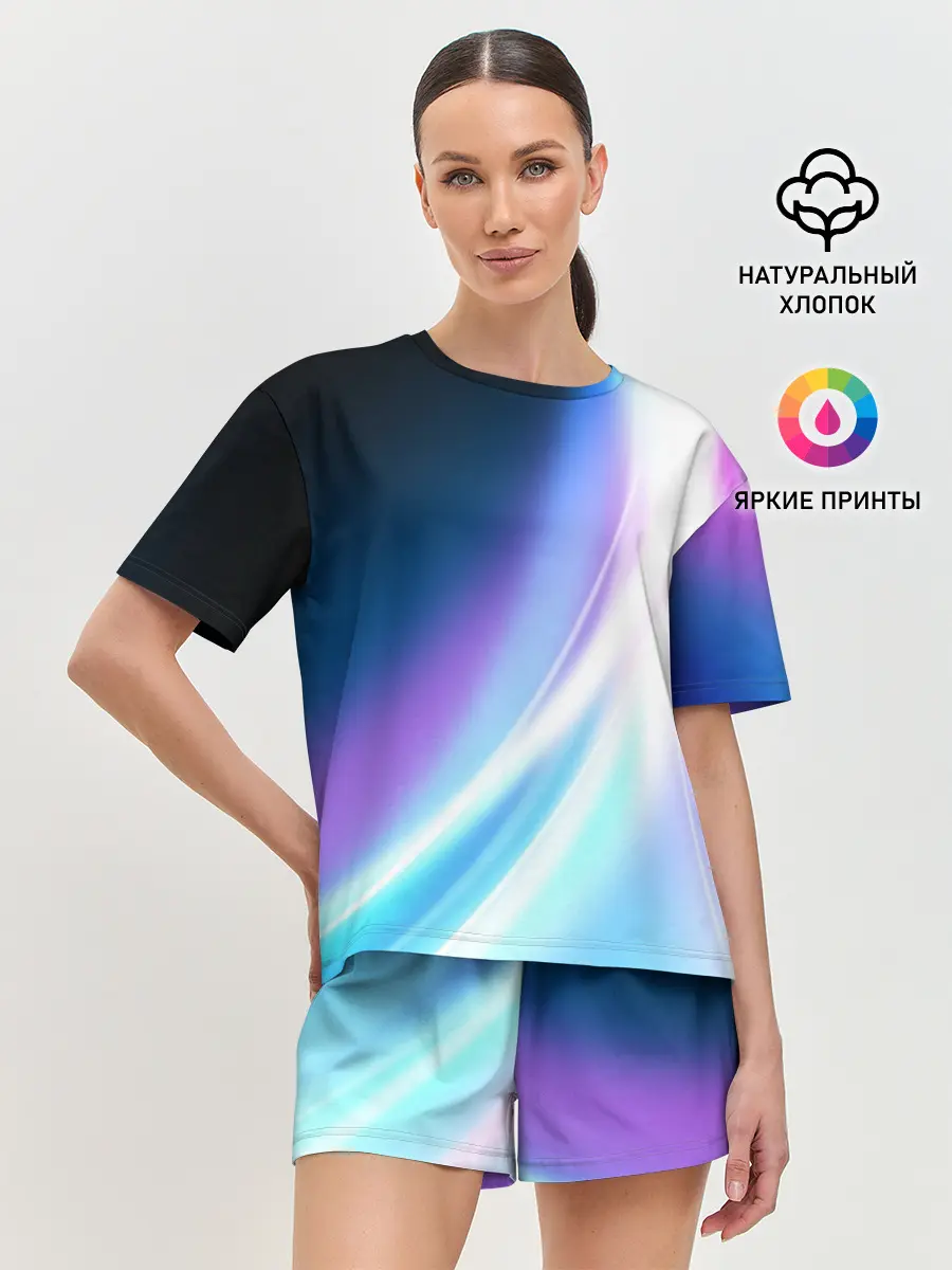 Женская пижама с шортами / Сияние