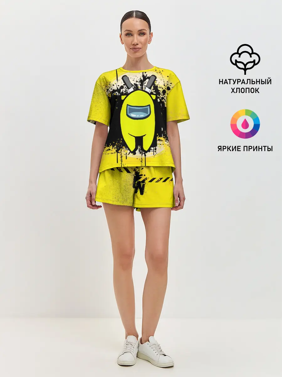 Женская пижама с шортами / Among Us