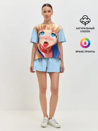 Женская пижама с шортами / SAILOR MOON AHEGAO