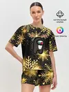 Женская пижама с шортами / AMONG US НОВОГОДНИЙ