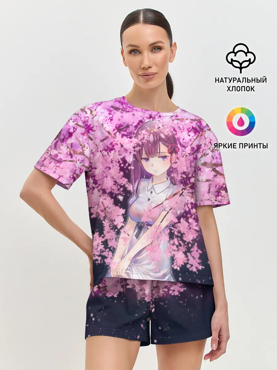 Женская пижама с шортами / SAKURA