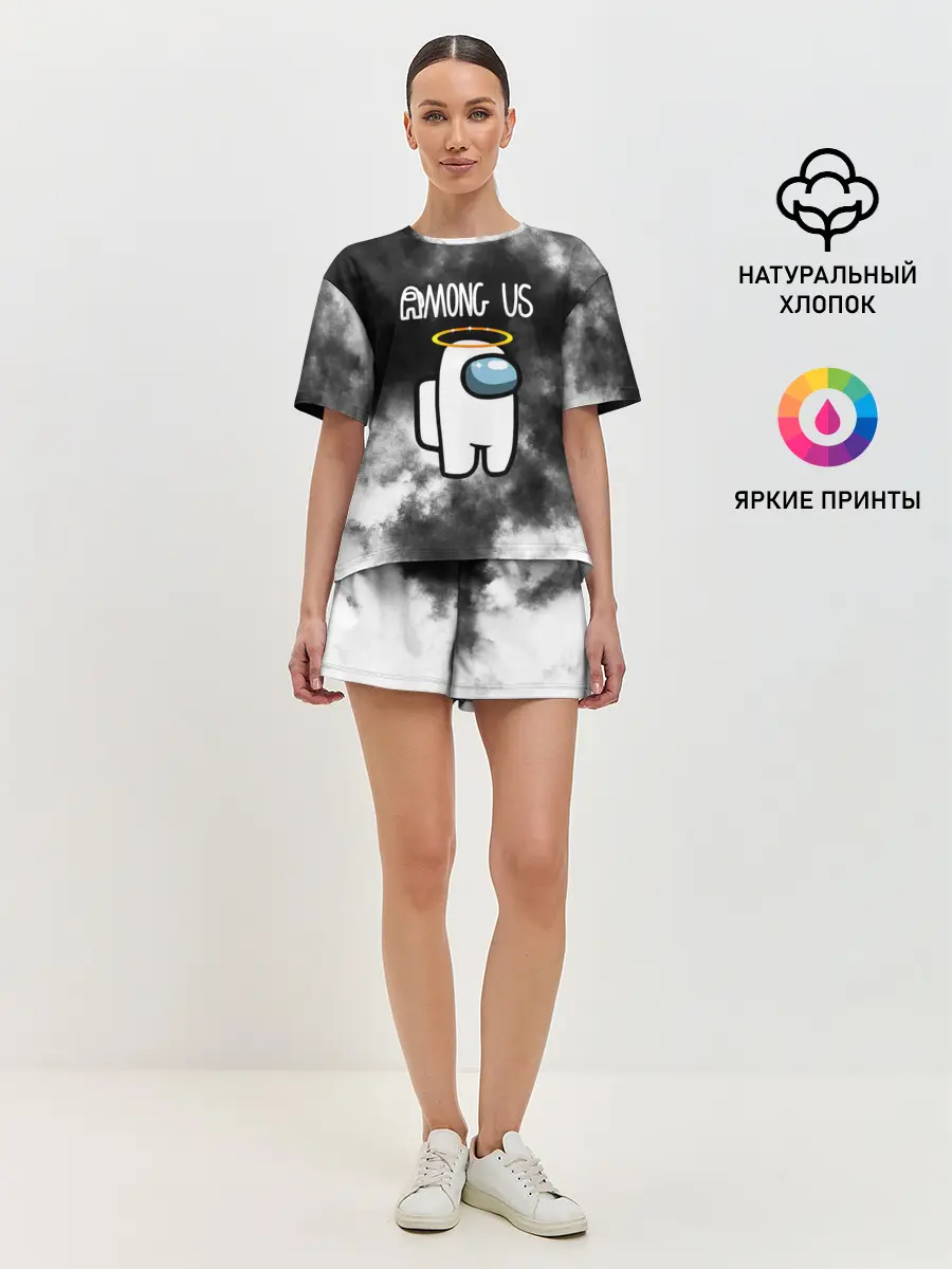 Женская пижама с шортами / Among Us Angel