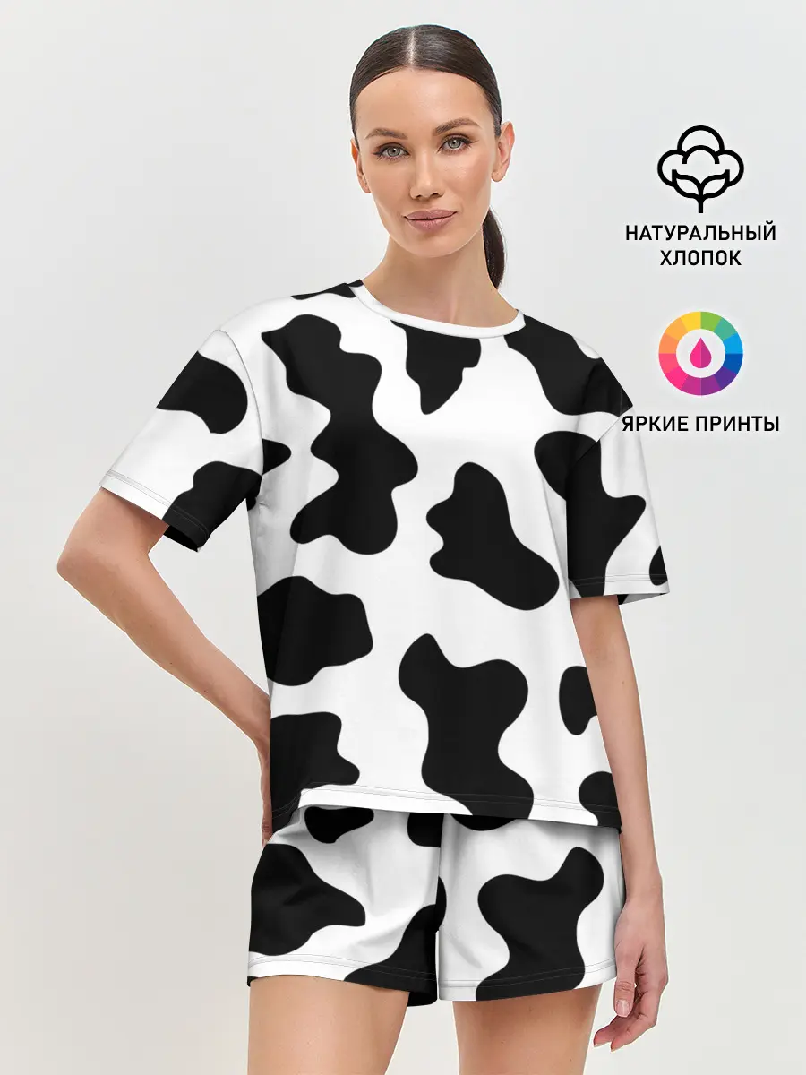 Женская пижама с шортами / Му-му