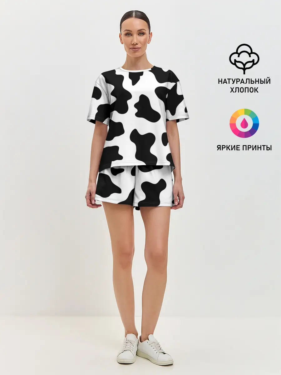 Женская пижама с шортами / Му-му