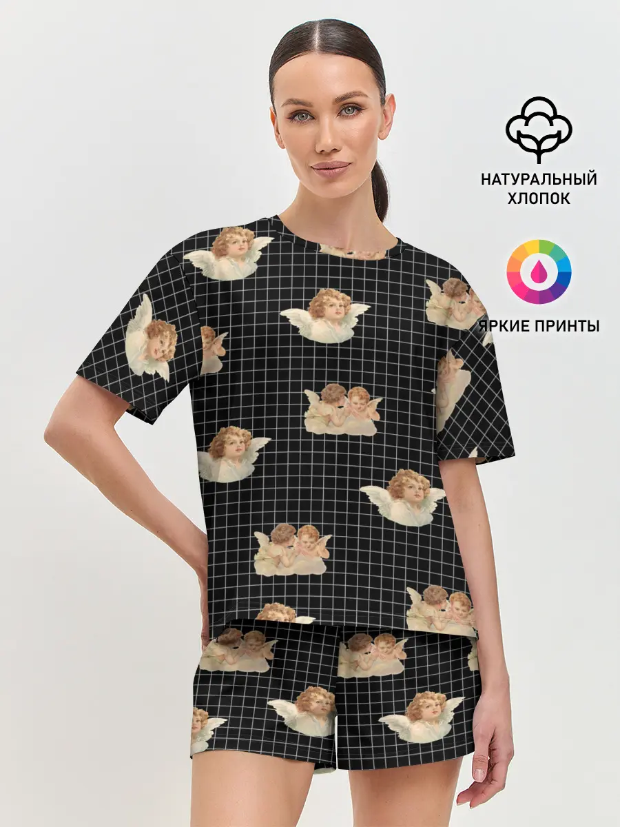Женская пижама с шортами / Ангел