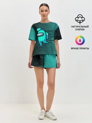 Женская пижама с шортами / AMONG US.