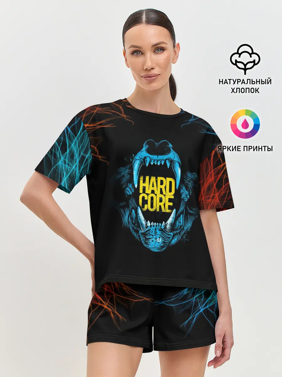 Женская пижама с шортами / HARD CORE