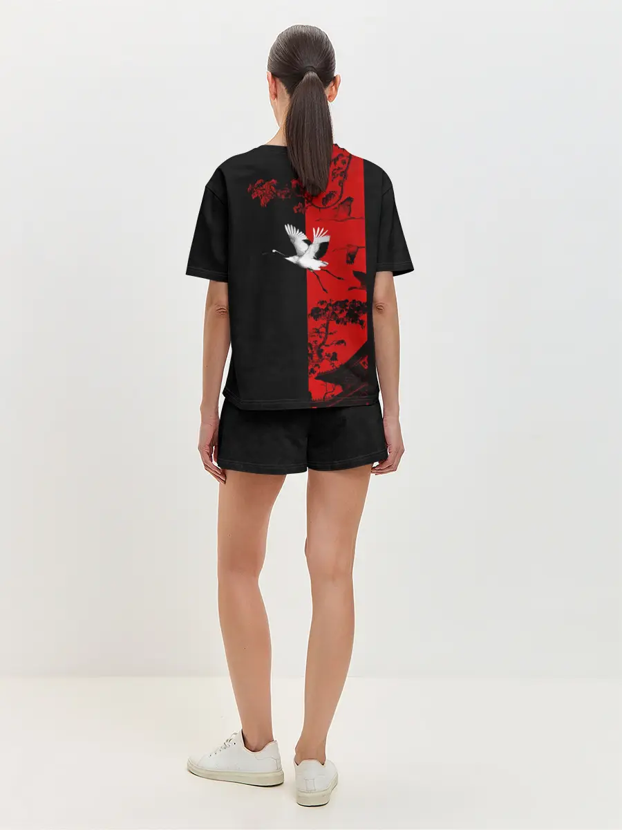 Женская пижама с шортами / ЖУРАВЛЬ