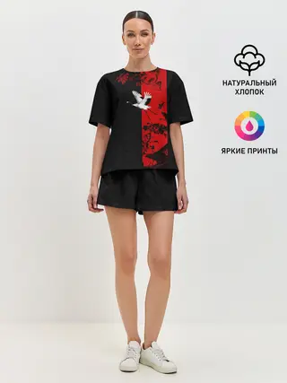 Женская пижама с шортами / ЖУРАВЛЬ