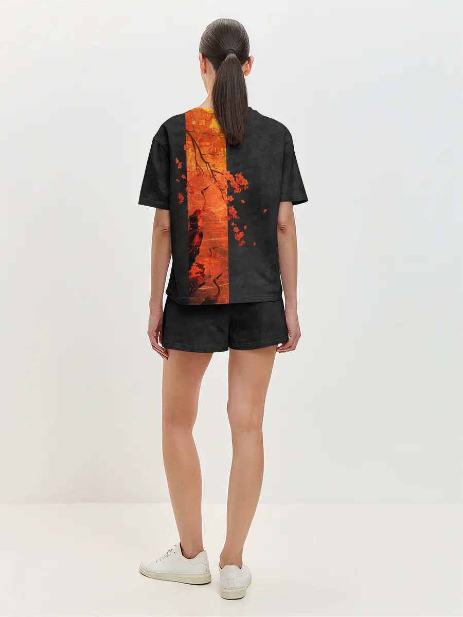 Женская пижама с шортами / ЦАПЛЯ