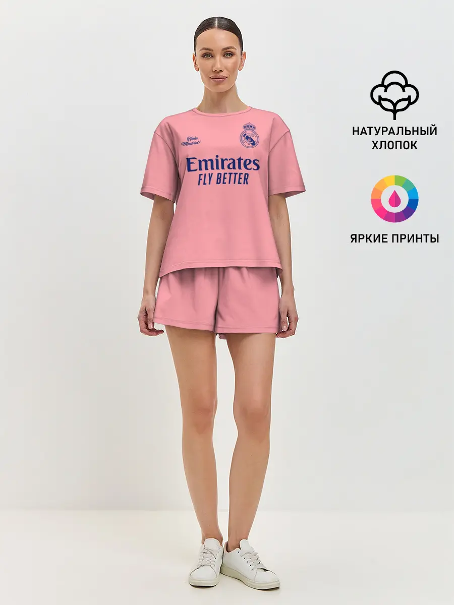 Женская пижама с шортами / REAL MADRID, выездная 20/21