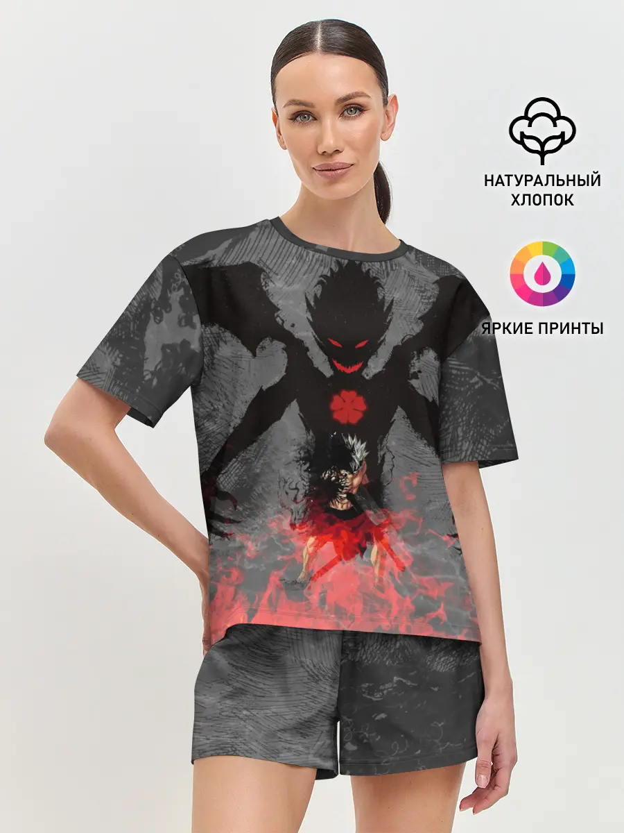 Женская пижама с шортами / демон Либе