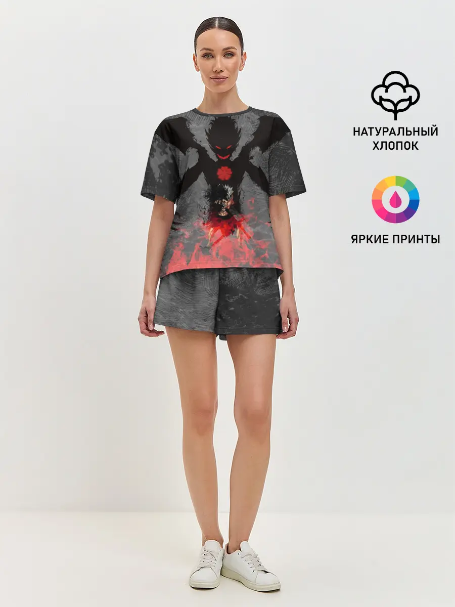 Женская пижама с шортами / демон Либе