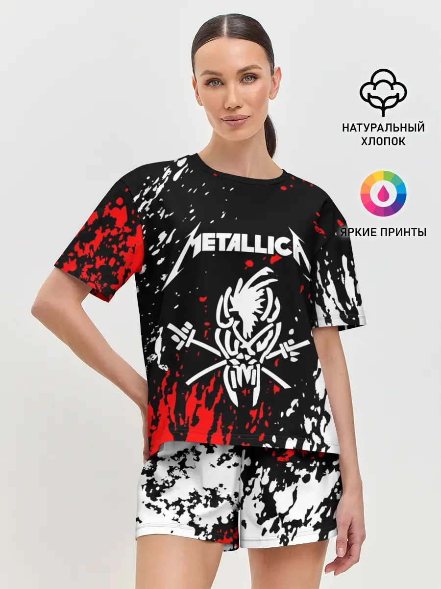 Женская пижама с шортами / METALLICA