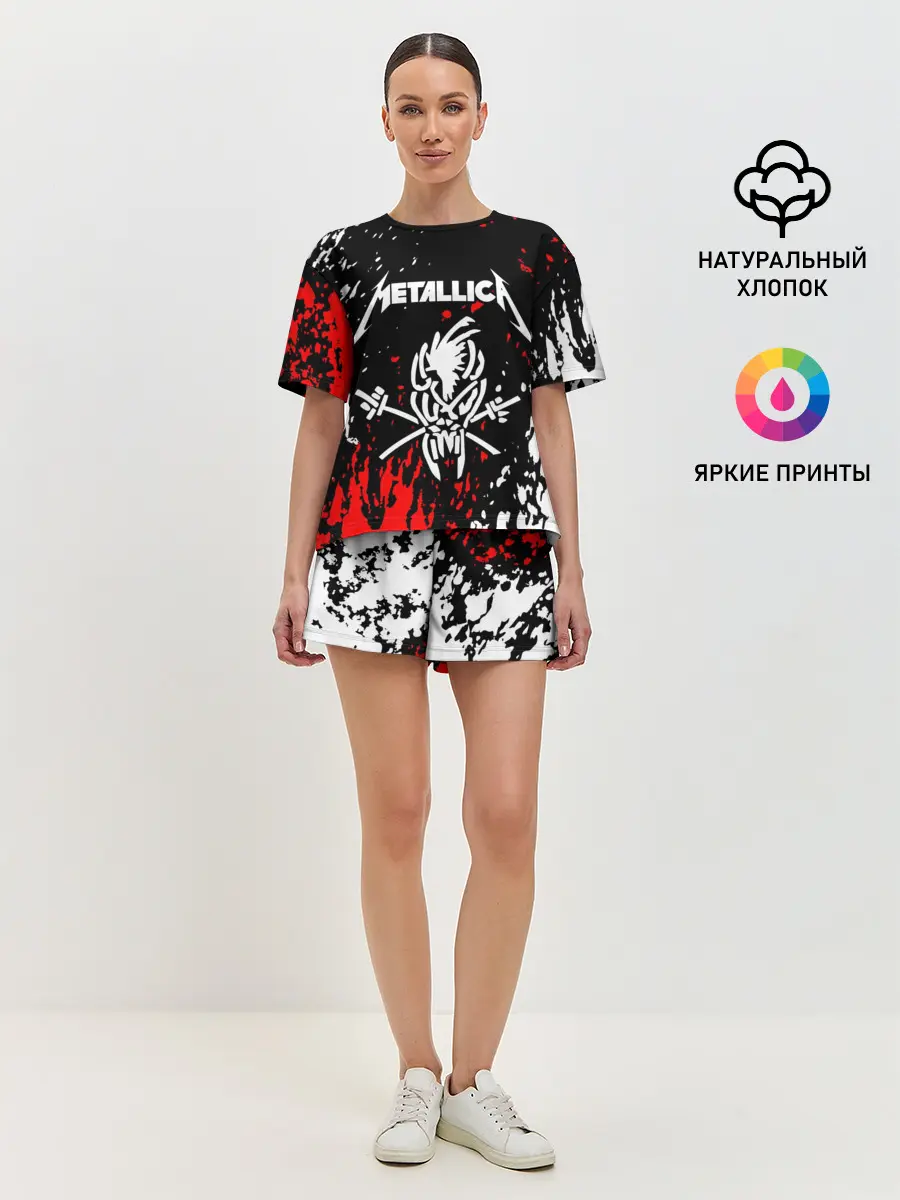 Женская пижама с шортами / METALLICA