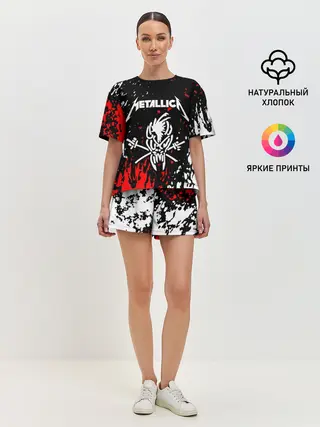 Женская пижама с шортами / METALLICA