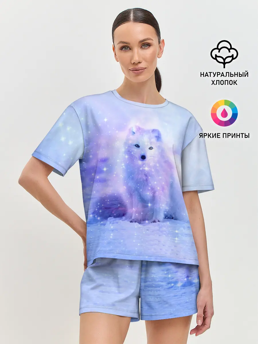 Женская пижама с шортами / Полярная Лисица
