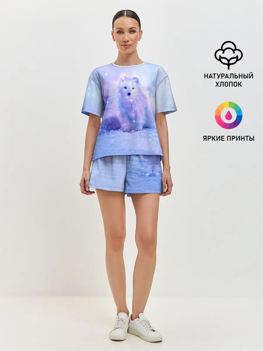 Женская пижама с шортами / Полярная Лисица