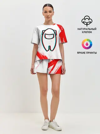 Женская пижама с шортами / AMONG US / АМОНГ АС