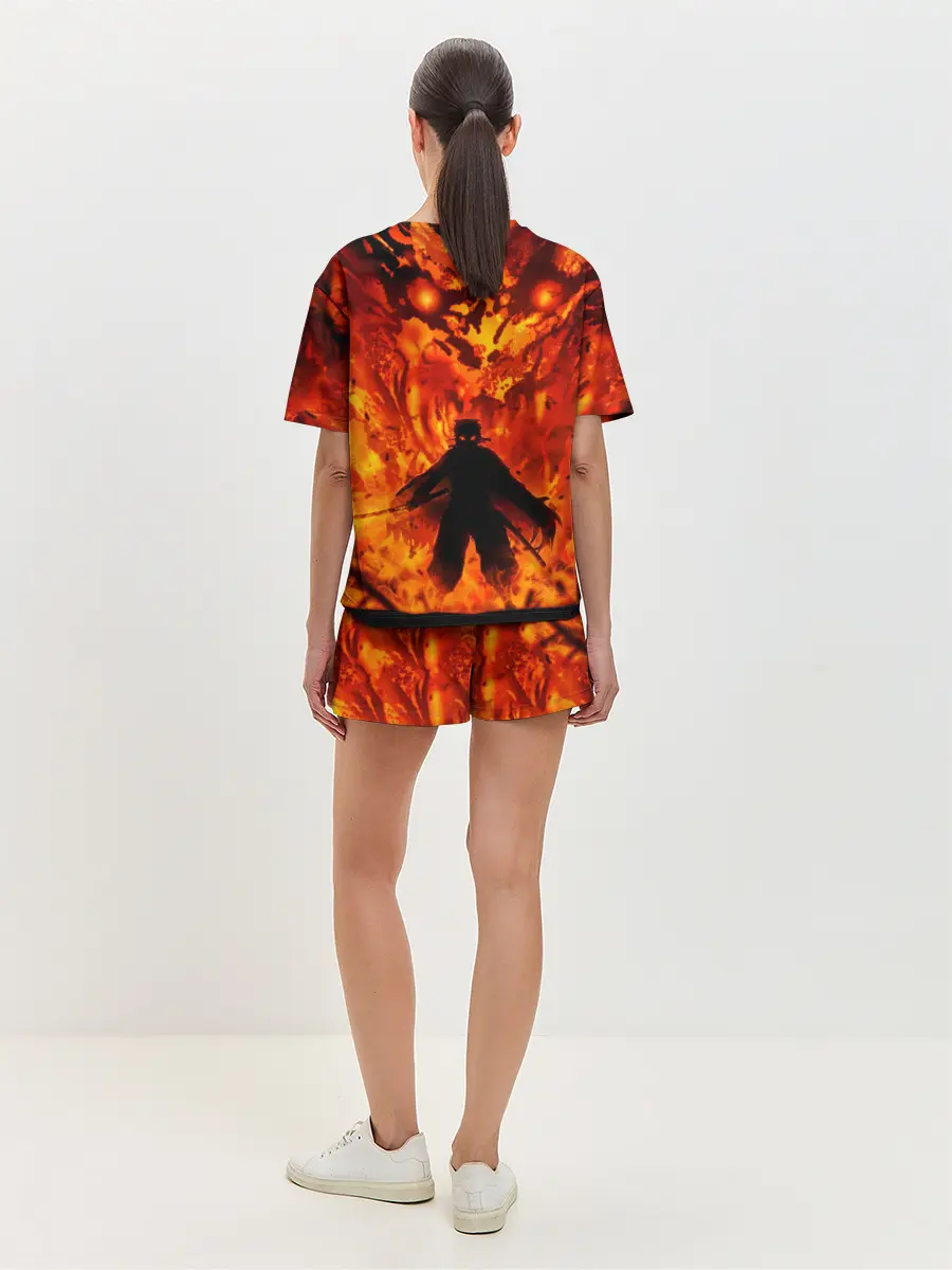 Женская пижама с шортами / Клинок, рассекающий демонов