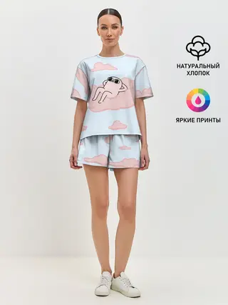 Женская пижама с шортами / мем