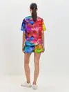 Женская пижама с шортами / Брызги красок
