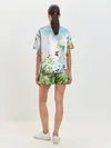 Женская пижама с шортами / Summer акварель