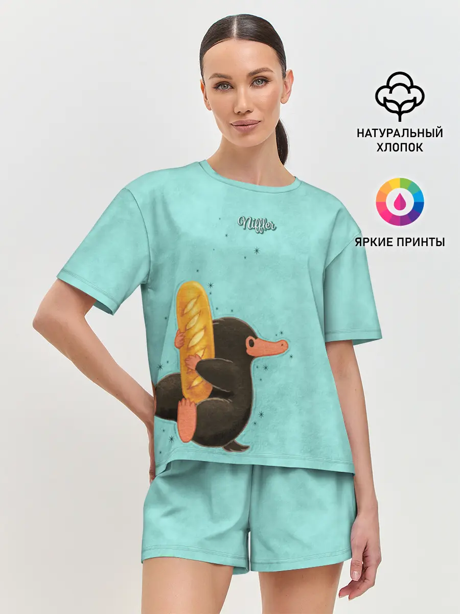 Женская пижама с шортами / Niffler with Loaf